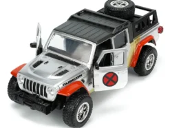 2020 Jeep Gladiator Pickup Truck Silver Colossus Diecast Figurine X-Men Marvel Hollywood Rides Series 1/32 Diecast Model Car Jada 33363