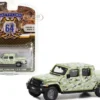 2022 Jeep Gladiator Pickup Truck U.S. Army Military Spec Camouflage Battalion 64 Series 3 1/64 Diecast Model Car Greenlight 61030F