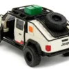 Jeep Gladiator Pickup Truck with Equipment Shell Beige with Graphics Biosyn Genetics Jurassic World Dominion 2022 Movie Hollywood Rides Series 1/32 Diecast Model Car Jada 34465