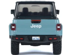 2021 Jeep Gladiator Rubicon (Closed Top) Pickup Truck Blue with Black Top 1/27 Diecast Model Car by Motormax