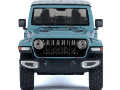 2021 Jeep Gladiator Rubicon (Closed Top) Pickup Truck Blue with Black Top 1/27 Diecast Model Car by Motormax