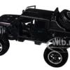 2021 Jeep Gladiator Rubicon Off-Road Pickup Truck Black with Matt Black Top "Off Road" Series 1/27 Diecast Model Car by Motormax