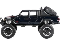 2021 Jeep Gladiator Rubicon Off-Road Pickup Truck Black with Matt Black Top 