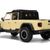 2020 Jeep Gladiator Rubicon Pickup Truck Cream Roof Rack Extra Wheels Just Trucks Series 1/24 Diecast Model Car Jada 32711