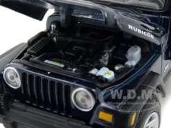 Jeep Wranger Rubicon Blue 1/27 Diecast Model Car Maisto 31245