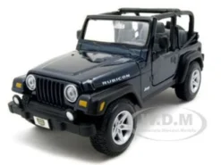 Jeep Wranger Rubicon Blue 1/27 Diecast Model Car Maisto 31245