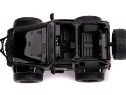 2007 Jeep Wrangler Black Extra Wheels Just Trucks Series 1/24 Diecast Model Car Jada 31560