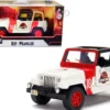 Jeep Wrangler #18 Jurassic Park Red Beige Jurassic World 1/32 Diecast Model Car Jada 32129
