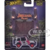 1992 Jeep Wrangler Sahara Gray with Red Stripes "Jurassic Park" (1993) Movie "Pop Culture" Series Diecast Model Car by Hot Wheels
