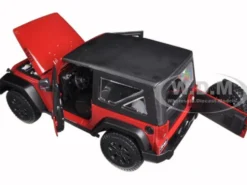 2014 Jeep Wrangler Willys Red 1/18 Diecast Model Car Maisto 31676
