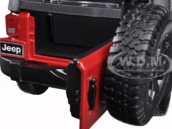2014 Jeep Wrangler Willys Red 1/18 Diecast Model Car Maisto 31676
