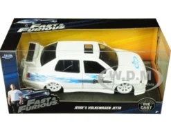 Jesse's Volkswagen Jetta White Fast Furious Movie 1/24 Diecast Model Car Jada 99591