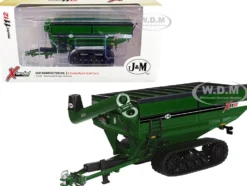 J&M 1112 X-Tended Reach Grain Cart Tracks Green 1/64 Diecast Model SpecCast JMM021