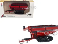 J&M 1112 X-Tended Reach Grain Cart with Tracks Red 1/64 Diecast Model by SpecCast