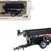 J&M 1112 X-Tended Reach Patriotic Grain Cart with Dual Wheels Black 1/64 Diecast Model by SpecCast