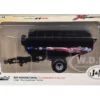 J&M 1112 X-Tended Reach Patriotic Grain Cart with Wheels Black 1/64 Diecast Model by SpecCast