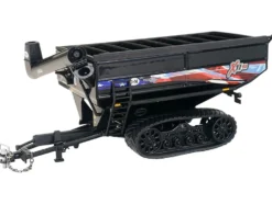 J&M 1112 X-Tended Reach Patriotic Grain Cart with Tracks Black 1/64 Diecast Model by SpecCast