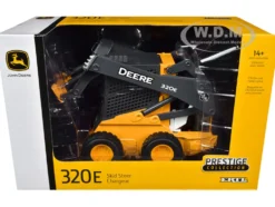 John Deere 320E Wheeled Skid Steer Fork Bucket Work Tools Prestige Collection 1/16 Diecast Model ERTL TOMY 45461
