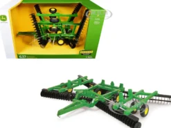 John Deere 637 Flex Fold Disk Green "Replica Play" Series 1/16 Diecast Model by ERTL TOMY