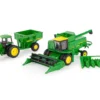 John Deere Harvesting Set 3 pieces 7720 Combine 4555 Tractor 500 Grain Cart 1/64 Diecast Models ERTL TOMY 45821