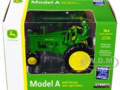 John Deere Model A Tractor Green Diecast Farmer Figurine ERTL 75th Anniversary 1945-2020 1/32 Diecast Model ERTL TOMY 45727