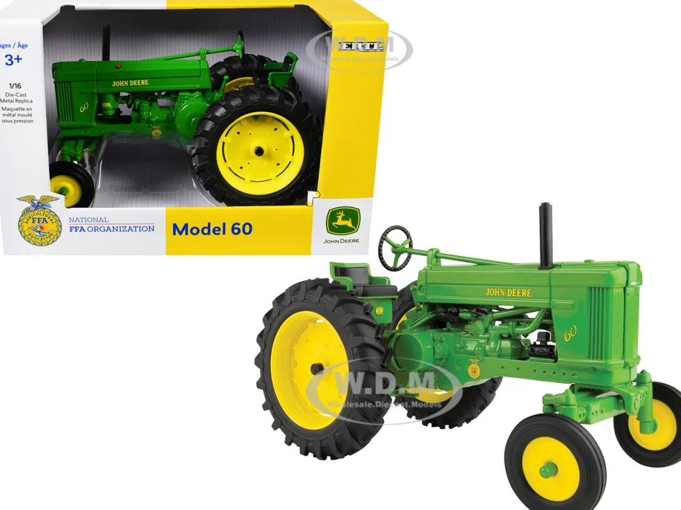 John Deere Model 60 Tractor "National FFA Organization" Green 1/16 Diecast Model by ERTL TOMY