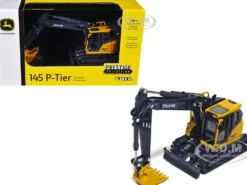John Deere 145 P-Tier Excavator Yellow and Gray "Prestige Collection" 1/50 Diecast Model by ERTL TOMY