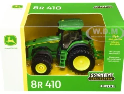 John Deere 8R 410 Tractor Dual Wheels Green Prestige Collection Series 1/64 Diecast Model ERTL TOMY 45733