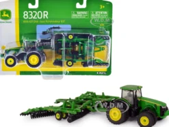 John Deere 8320R Tractor John Deere 637 Disc Harrow Folding Wings 1/64 Diecast Models ERTL TOMY 45479
