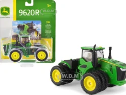 John Deere 9620R Tractor Triple Front Rear Wheels 1/64 Diecast Model ERTL TOMY 45700