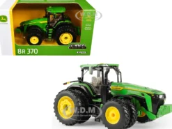 John Deere 8R 370 Tractor with Dual Wheels Green "Prestige Collection" Series 1/32 Diecast Model by ERTL TOMY