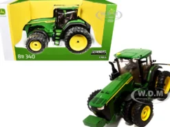 John Deere 8R 340 Tractor with Dual Wheels Green "Prestige Collection" 1/16 Diecast Model by ERTL TOMY