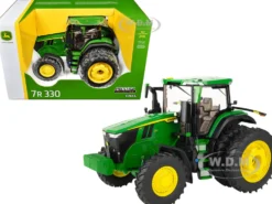 John Deere 7R 330 Tractor with Dual Wheels Green "Prestige Collection" 1/16 Diecast Model by ERTL TOMY