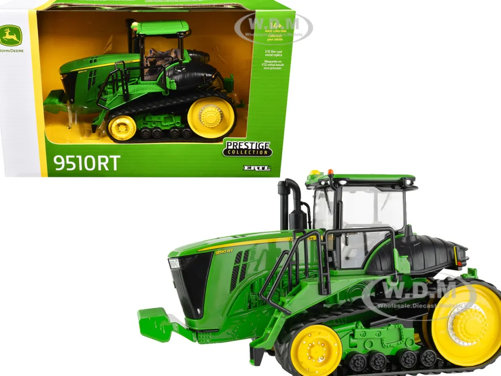 John Deere 9510RT Tractor with Tracks Green "Prestige Collection" 1/32 Diecast Model by ERTL TOMY
