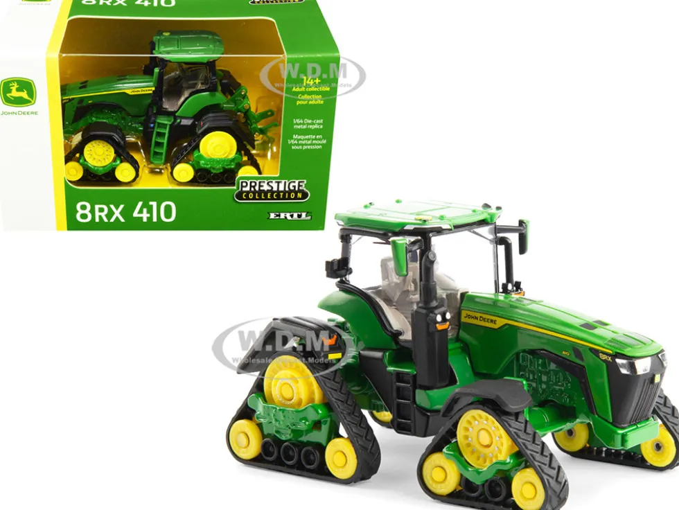 John Deere 8RX 410 Track Tractor Green Prestige Collection Series 1/64 Diecast Model ERTL TOMY 45726