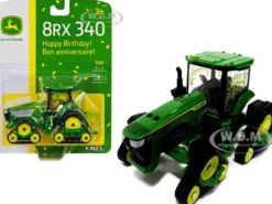 John Deere 8RX 340 Track Tractor Green Happy Birthday! Edition 1/64 Diecast Model ERTL TOMY 45875