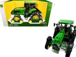 John Deere 8RX 340 Track-Type Tractor Green "Prestige Collection" 1/16 Diecast Model by ERTL TOMY