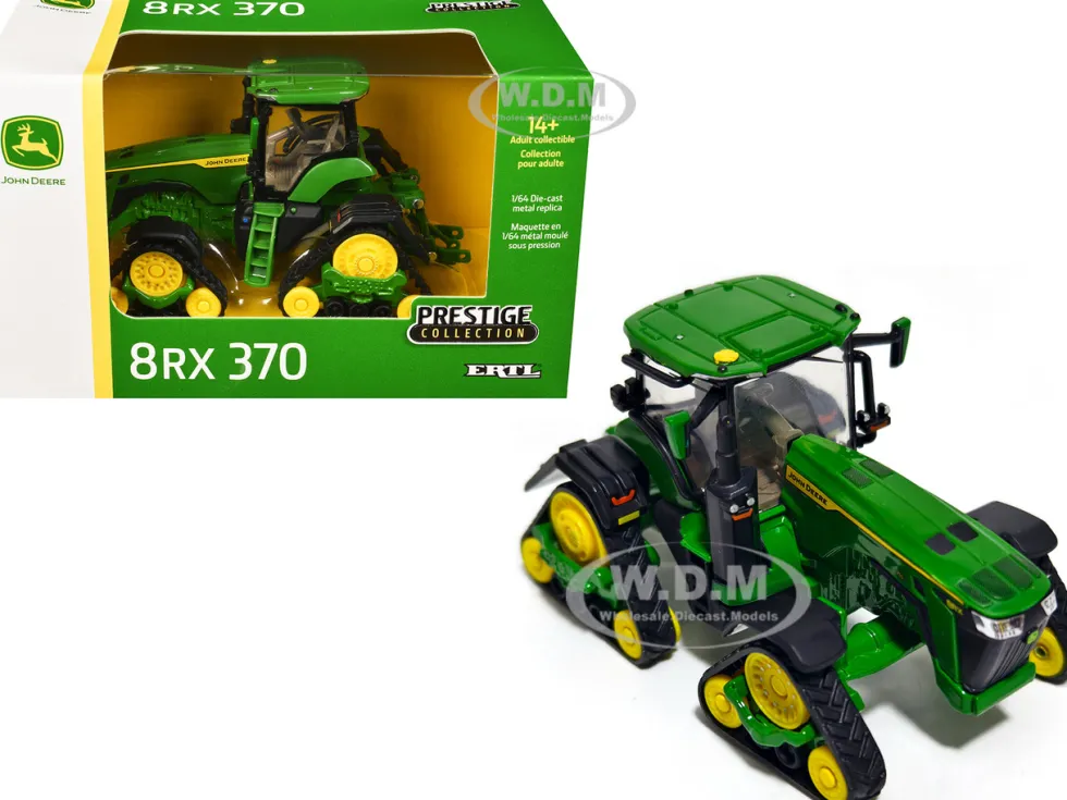 John Deere 8RX 370 Tractor Green "Prestige Collection" Series 1/64 Diecast Model by ERTL TOMY