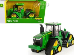 John Deere 9RX 590 Tractor Tracks Green Replica Play Series 1/32 Diecast Model ERTL TOMY 45774