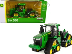 John Deere 9RX 590 Tractor Tracks Green Prestige Collection 1/32 Diecast Model ERTL TOMY 45772