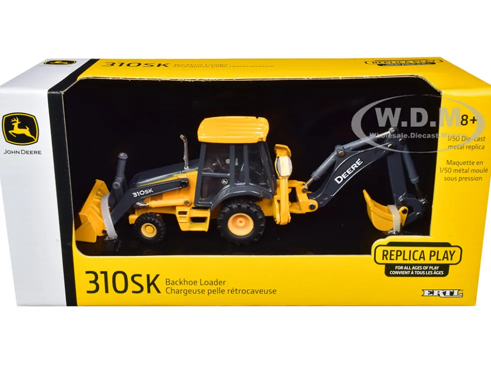 John Deere 310SK Backhoe Loader Prestige Collection 1/50 Diecast Model ERTL TOMY 45456