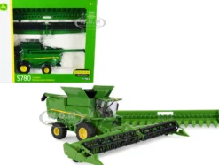 John Deere S780 Wheeled Combine Corn Head Draper Grain Head 1/32 Diecast Model ERTL TOMY 45627