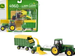John Deere 4960 Tractor Forage Harvester Wagon 1/64 Diecast Models ERTL TOMY 45589