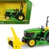 John Deere 4410 Tractor Green with Mower Deck and Snow Blower "Replica Play" Series 1/16 Diecast Model by ERTL TOMY