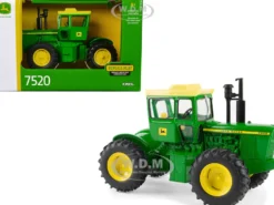 John Deere 7520 Tractor Green Yellow Top Replica Play Series 1/32 Diecast Model ERTL TOMY 45866