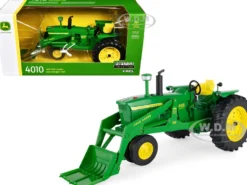 John Deere 4010 Tractor with 46A Loader Green "Prestige Collection" 1/16 Diecast Model by ERTL TOMY