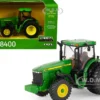 John Deere 8400 Tractor with Dual Wheels Green with Yellow Stripes "Prestige Collection" Series 1/64 Diecast Model by ERTL TOMY