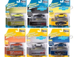 Johnny Lightning Collector's Tin 2026 Set of 6 Cars Release 1 Limited Edition 1/64 Diecast Model Cars by Johnny Lightning