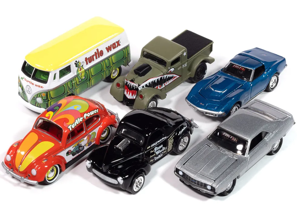 Johnny Lightning "2-Packs" 2024 Release 1 Set B of 6 pieces 1/64 Diecast Model Cars by Johnny Lightning