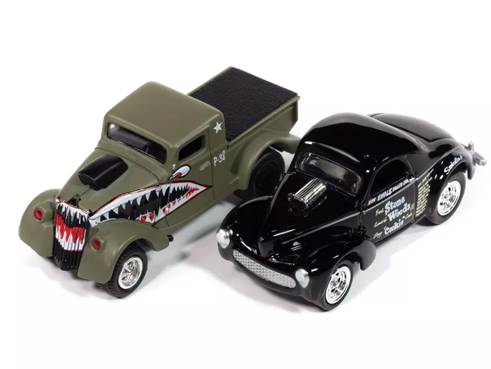 Johnny Lightning "2-Packs" 2024 Release 1 Set B of 6 pieces 1/64 Diecast Model Cars by Johnny Lightning